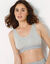 Brassière sport sans armatures - lot de 2 (rose + gris chiné)