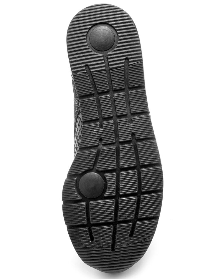 Derbies en cuir Hallux Confort  - imprimé léopard (noir / gris)