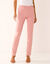 Pantalon sculptant, ceinture ventre plat (bois de rose)
