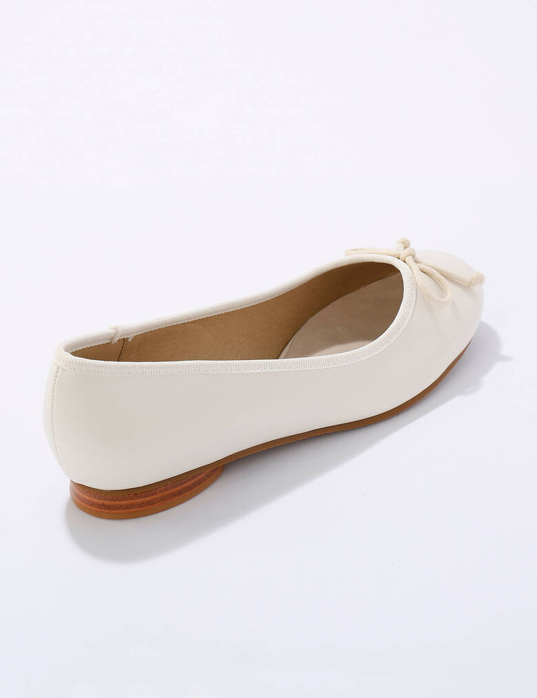 Ballerines plates en maille irisée Argenté