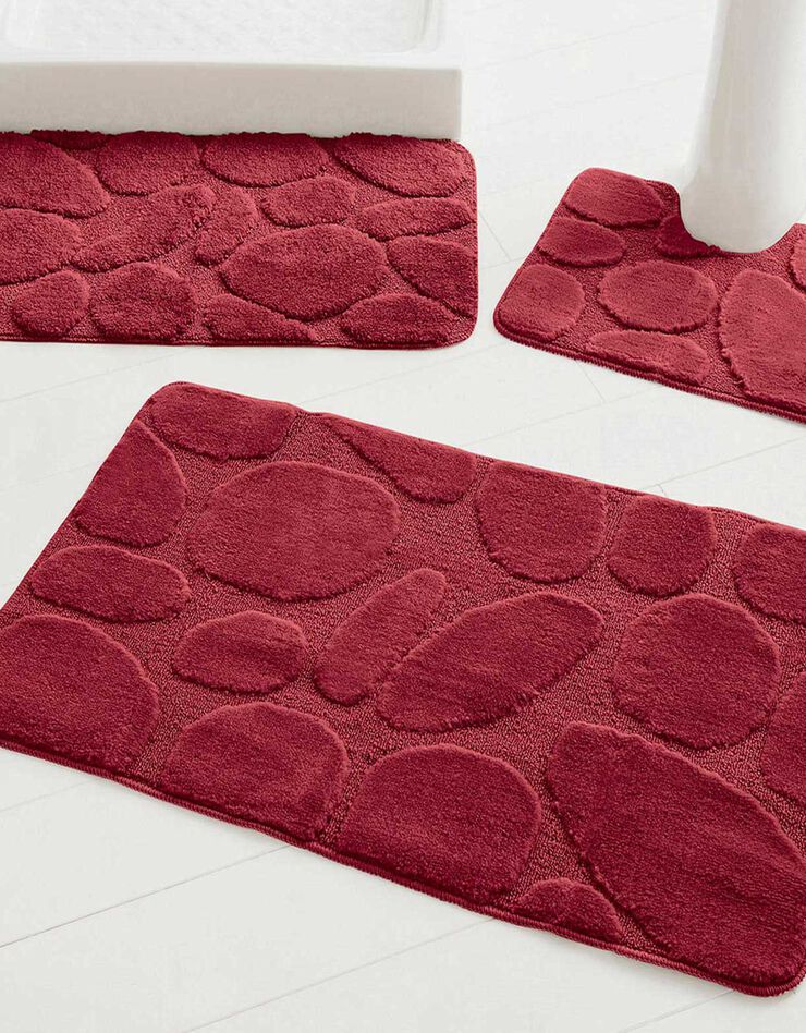 Tapis de bain motif galets (prune) Tapis de bain motif galets (prune)
