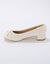 Ballerines petit talon (crème)