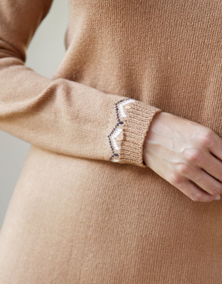 Robe pull jacquard (caramel) Robe pull jacquard (caramel)