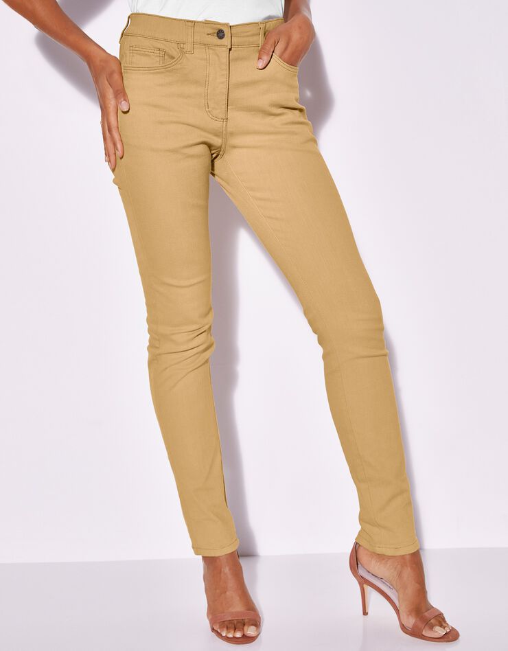 Jean couleur effet push-up coupe fuselée - grande stature (curry) Jean couleur effet push-up coupe fuselée - grande stature (curry)