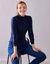 Pull col roulé, toucher doux (marine)