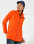 Veste polaire zippée manches longues (orange)