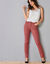 Pantalon droit gainant - petite stature entrej. 75 cm (terracotta)