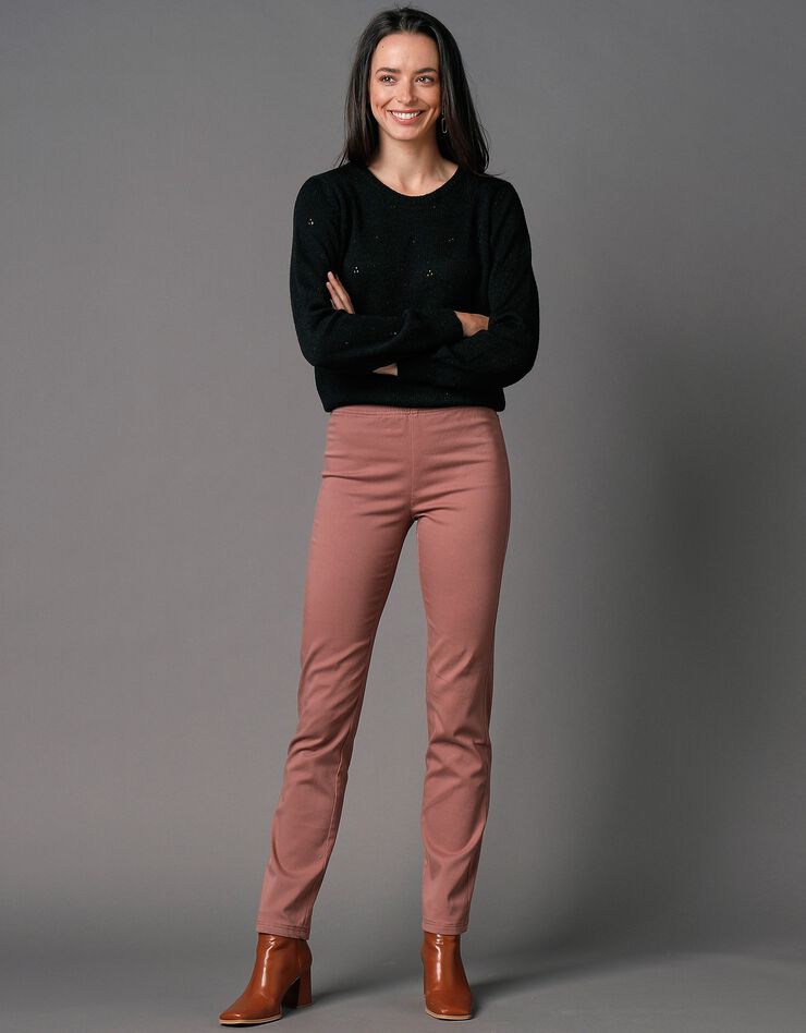 Pantalon sculptant effet ventre plat taille élastiquée (praline) Pantalon sculptant effet ventre plat taille élastiquée (praline)
