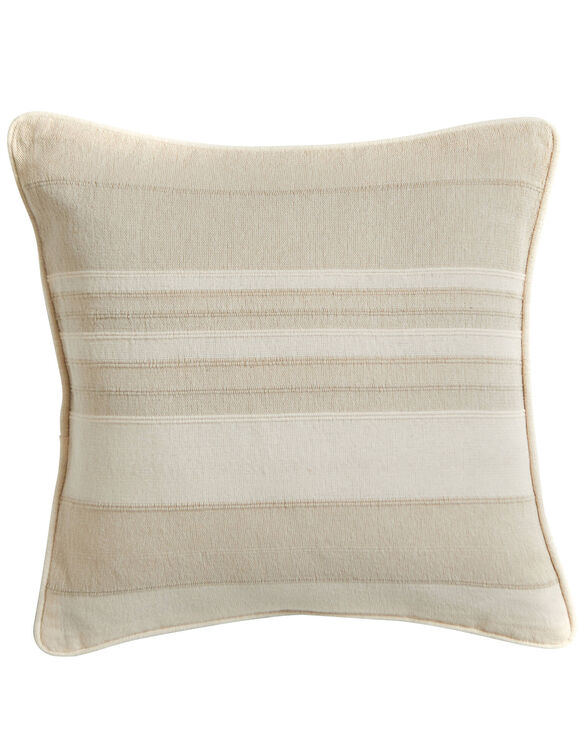 Housse coussin multicolore coton tissage artisanal - lot de 2 (sable)