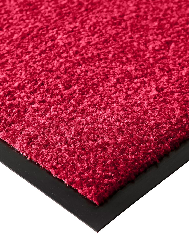 Tapis uni anti-poussière luxe (rouge)