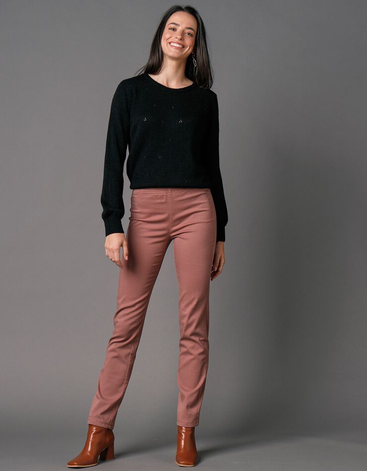 Pantalon sculptant effet ventre plat taille élastiquée (praline) Pantalon sculptant effet ventre plat taille élastiquée (praline)