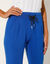 Pantalon maille fluide uni (bleu)