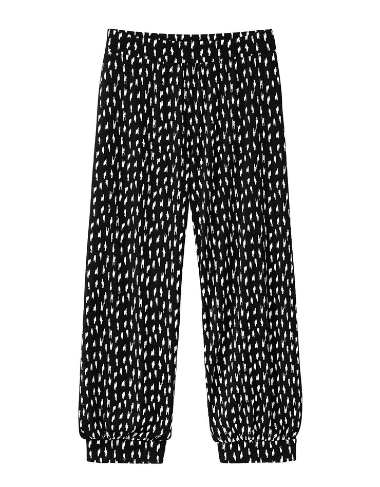 Pantacourt imprimé minimaliste (noir / blanc) Pantacourt imprimé minimaliste (noir / blanc)