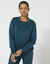 Sweat molleton uni (bleu canard)