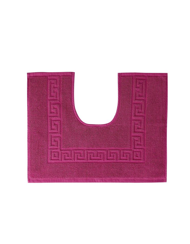 Tapis de bain éponge liteau motif frise grecque (bruyère)
