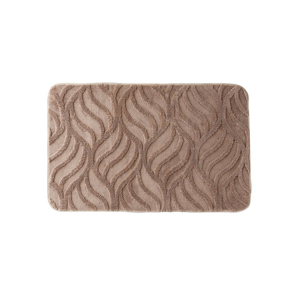 Tapis de bain reli&eacute;f&eacute; effet "flamme" (gr&egrave;ge)