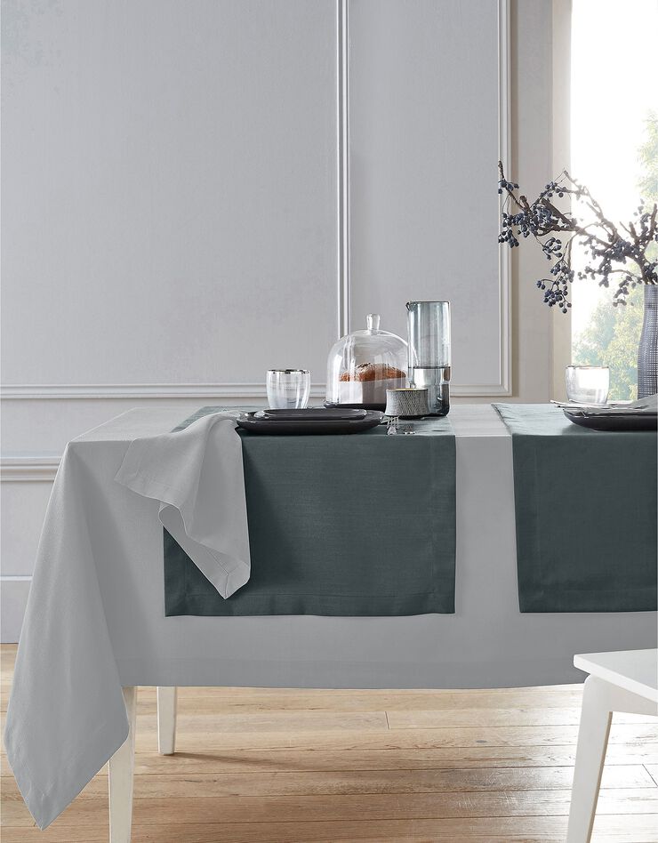 Nappe aspect lin (gris perle) Nappe aspect lin (gris perle)