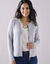 Cardigan zippé (gris chiné)