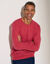 Pull uni col rond (framboise)