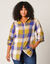 Chemise longue grands carreaux, flanelle (vert mousse / écru)