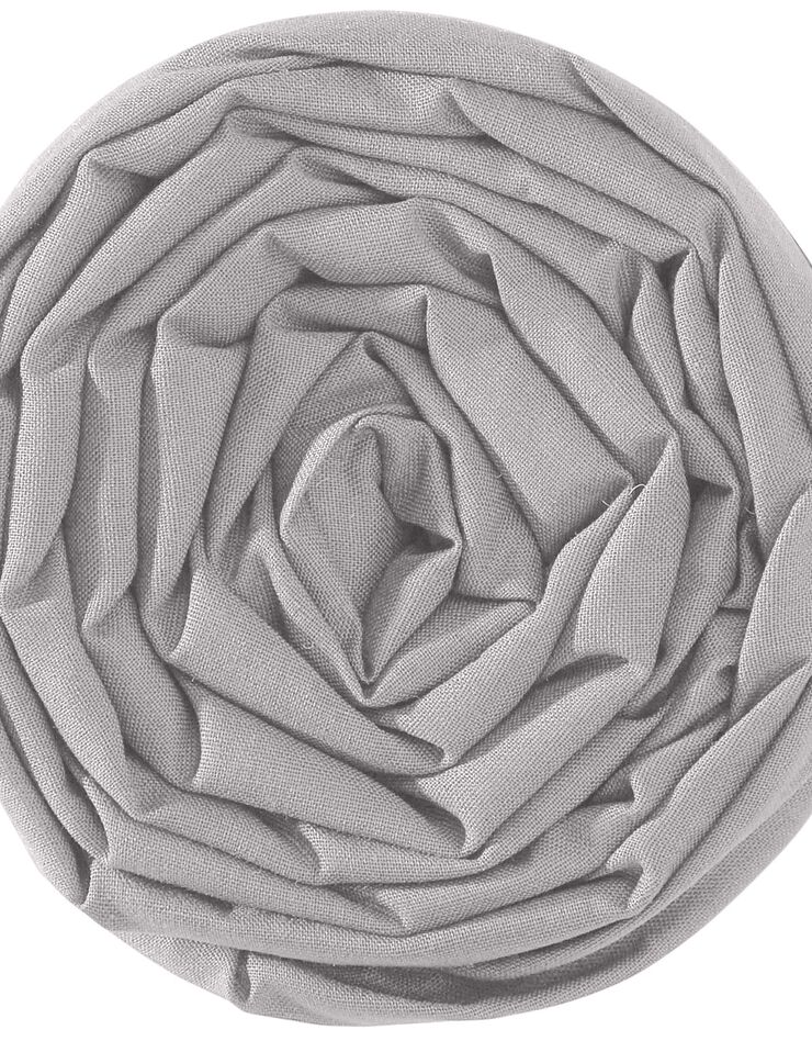 Drap-housse uni jersey bonnet 40 cm (gris perle)
