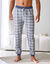 Pantalon pyjama bas resserrés - lot de 2 (carreaux bleu)