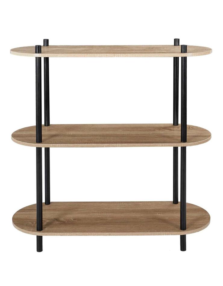 Etagère ovale NEODE - 3 niveaux (naturel)