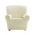 Housse gaufrée bi-extensible canapé fauteuil accoudoirs (beige)