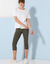 Legging 3/4, bas boutonné (bronze)