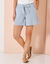 Short large, gaze de coton (bleu grisé)
