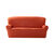 Housse unie fauteuil canapé bi-extensible  (terracotta)