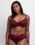 Soutien-gorge coton stretch Origins shimmers -  avec armatures (prune)