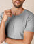 T-shirt sous-vêtement homme col rond manches courtes chaleur douce - lot de 2 (gris chiné)