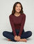 Tee-shirt manches longues - lot de 2 (bordeaux)
