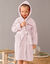 Peignoir enfant éponge à capuche personnalisable  (rose)
