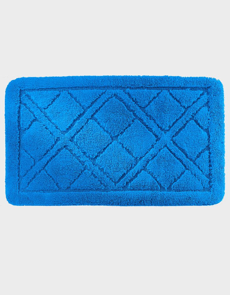 Tapis de bain losanges (bleu dur) Tapis de bain losanges (bleu dur)