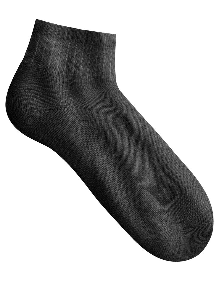 Chaussettes Quarter sport - lot de 5 paires (noir)