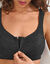 Soutien-gorge post-opératoire zippé devant - sans armatures (noir)