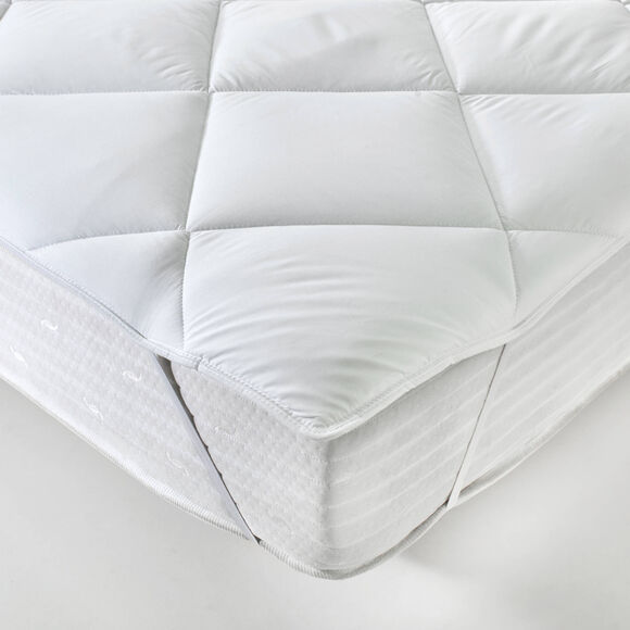 Surmatelas 500 g/m&sup2; id&eacute;al transpiration traitement QuickDry&reg; (blanc)