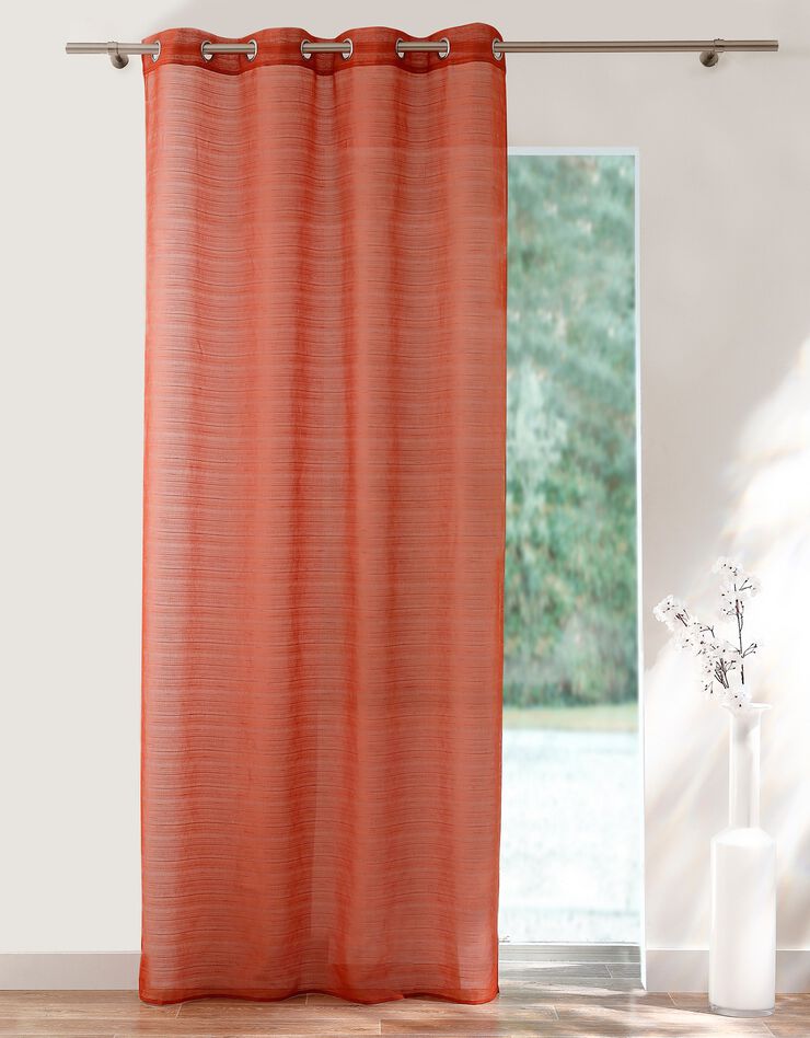 Panneau voile fines rayures (terracotta)