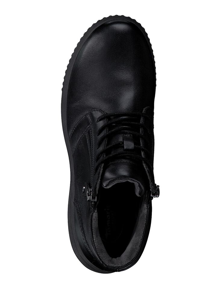 Bottines noir dessus cuir - largeur confort (noir) Bottines noir dessus cuir - largeur confort (noir)