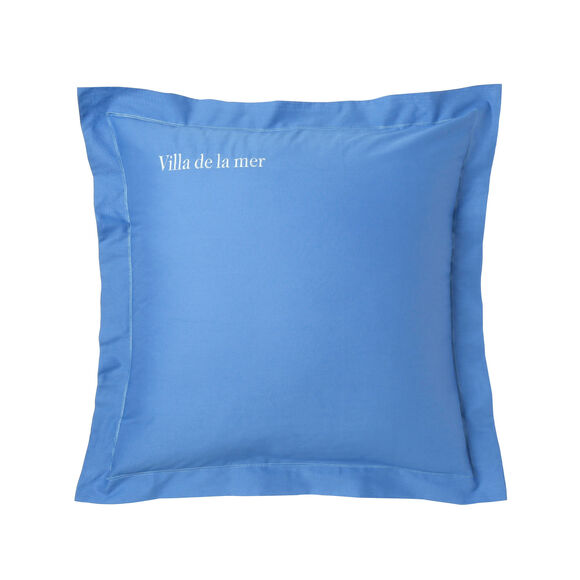 Taie d'oreiller coton, personnalisable  (bleu océan)