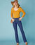 Jean bootcut taille haute - grande stature (brut)