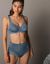 Soutien-gorge maille satinée et dentelle Salford sans armatures - lot de 2 (bleu + ardoise)