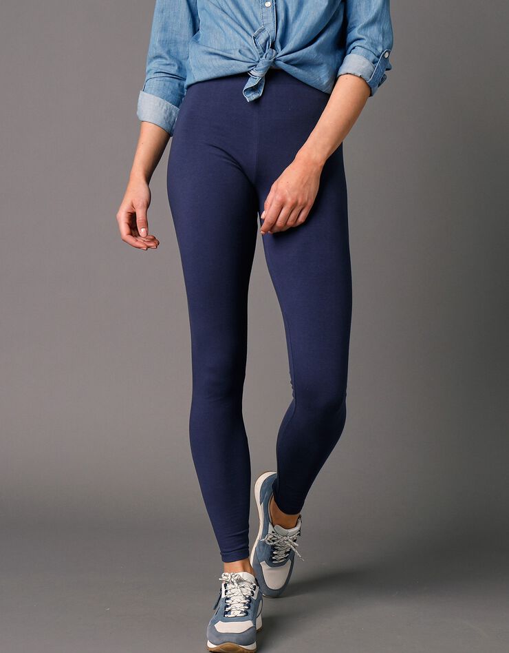 Legging maille jersey (marine) Legging maille jersey (marine)