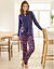 Tee-shirt pyjama manches longues (marine)