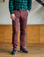 Pantalon chino élastiqué côtés - entrej. 82 cm (bordeaux)