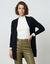Gilet porter ouvert, manches longues (noir)