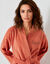 Peignoir court mixte uni col kimono, &agrave; personnaliser - &eacute;ponge bouclette 380 g/m&sup2; (tomette)