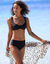 Haut de maillot de bain avec armatures Solaro - forme balconnet (noir)